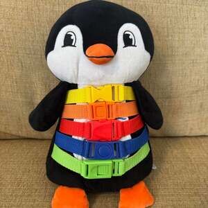 Buckle Toys Blizzard Penguin Plush Developmental Toy